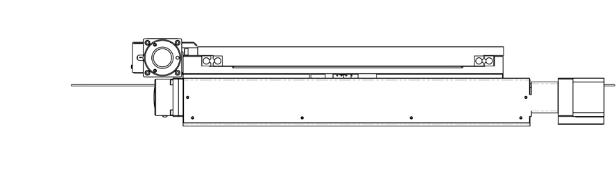 Side view dimensions of Prior H116SPN Motorized Stage 2