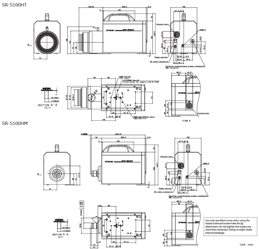 SR-5100 Dimension Drawing 1