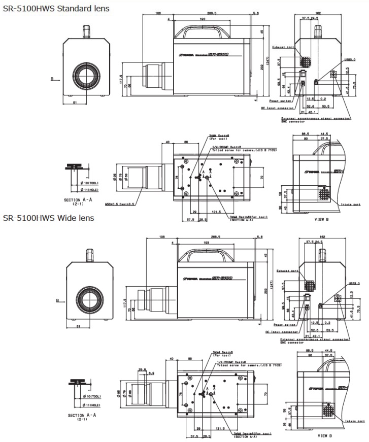 SR-5100 Dimension Drawing 2