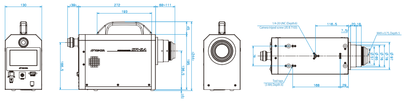Dimensions of TOPCON SR-5